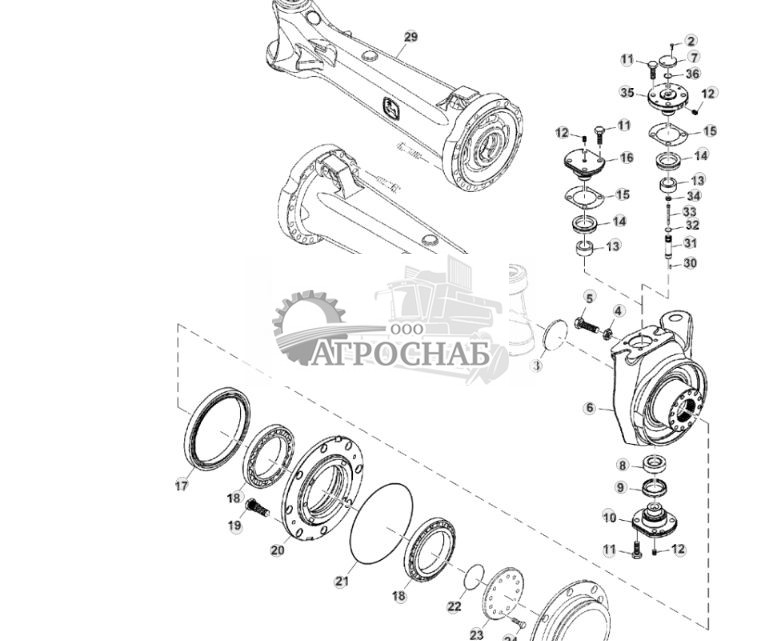 Корпус заднего моста для тяжелых условий эксплуатации, 2WD Корпус заднего моста для тяжелых условий эксплуатации, 2WD - ST867122 10.jpg